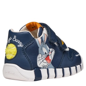 Pantofi sport băieți Geox Iupidoo Looney Tunes Boy Lt Navy — vedere din față
