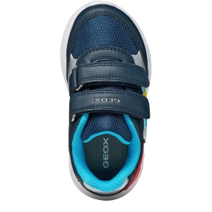 Pantofi sport băieți Geox Sprintye Boy Navy Azure — vedere de sus
