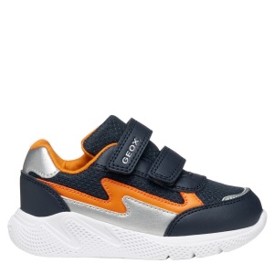Pantofi sport băieți Geox Sprintye Boy Navy Orange