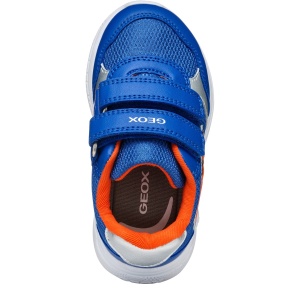 Pantofi sport băieți Geox Sprintye Boy Royal Orange — vedere de sus