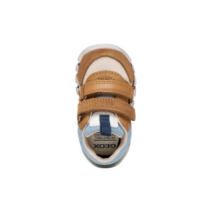 Geox Pantofi sport baieti Iupidoo Boy Caramel Ochre încălțăminte primii pasi bigstep