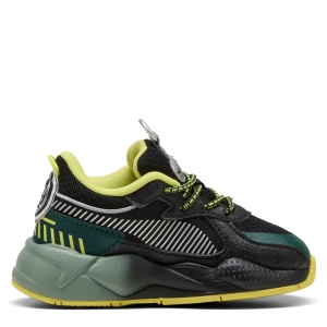 Pantofi sport băieți Puma RS-X Hot Wheels AC Inf Black Green — vedere laterală opusă