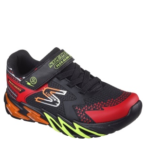 Pantofi sport băieți Skechers Flex-Glow Bolt Black Red mărimi 27-33 - Img 2