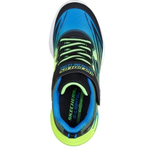Pantofi sport băieți Skechers Flex-Glow Ultra Negru Lime — vedere de sus