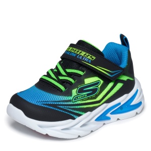 Pantofi sport băieți Skechers Flex-Glow Ultra Negru Lime - 400139NC/BBLM - lateral