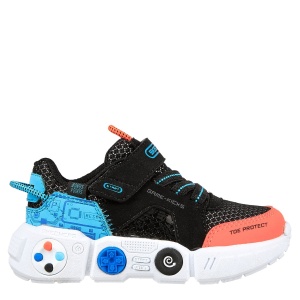 Pantofi sport băieți Skechers Gametronix Black Multi