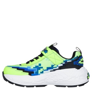 Pantofi sport băieți Skechers Mega Craft 4K Lime Black — vedere din față