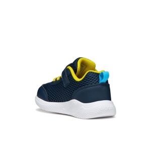 Geox Pantofi sport baieti Sprintye Boy Navy Yellow B454UC-01454-C0657 incaltaminte copii bigstep