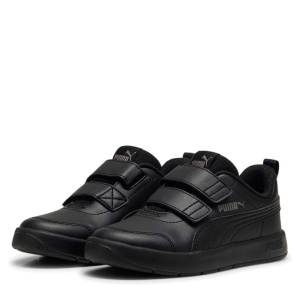 Pantofi sport copii Puma Courtflex V3 PS Black Cast Iron