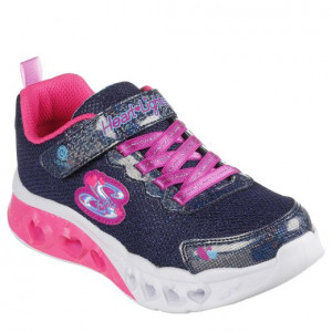 Skechers Pantofi sport Fete Flutter Heart Lights Navy Multi incaltaminte copii bigstep