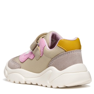 Pantofi sport fete Geox Ciufciuf Girl Beige/Dk Pink - B455QB/0FU22/C5378 - spate