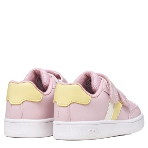 Pantofi sport fete Geox Eclyper Girl Pink/Lt Yellow - B665MA/000BC/CE82M - perechea spate