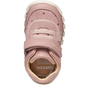 Pantofi sport fete Geox Iupidoo Girl Antique Rose/Platinu - B5658B/0DHBC/C8A2U - de sus