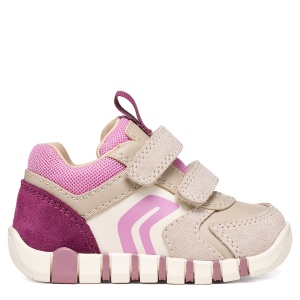 Pantofi sport fete Geox Iupidoo Girl Beige/Dk Pink