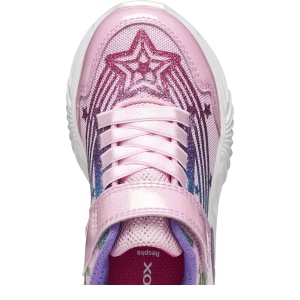 Pantofi sport fete Geox J Assister Girl Pink Multicolour - J56E9B/0ASKN/C8206 - detaliu