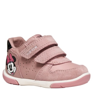Pantofi sport fete Geox Zapito Girl Antique Rose Black — vedere în perspectivă