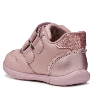 Pantofi sport fete Geox Zapito Girl Old Rose — vedere din spate