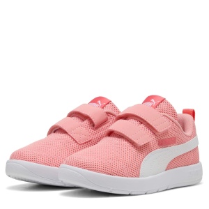 Pantofi sport fete Puma Courtflex V3 Mesh PS Pink Fruit PUMA White