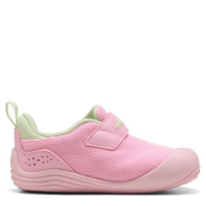 Pantofi sport fete Puma Kitten Mesh V Inf Pink-White Apple — vedere laterală opusă