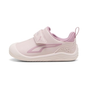 Pantof sport pentru fete Puma, model Kitten SL V Inf Mauve Mist, roz pal, exterior din piele sintetica, interior textil, cu velcro, talpă antialunecare, flexibila, din cauciuc și logo lateral, potriviti pentru primii pasi
