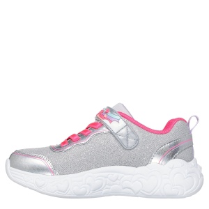 Pantofi sport fete Skechers Eternal Heart Lights Ton Of Love Silver - Img 3