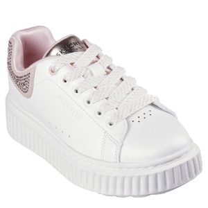 Pantofi sport fete Skechers Hi Ridge White Rose - Img 2