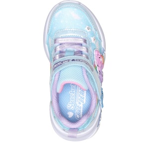 Pantofi sport fete Skechers Lil Snugs Albastru — vedere de sus