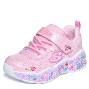 Pantofi sport fete Skechers Play Scene Fun Squad Light Pink — vedere laterală detaliată