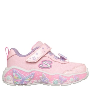 Pantofi sport fete Skechers S Lights-Lil Butterfly Bliss Roz