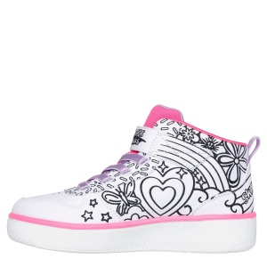 Pantofi sport fete Skechers Sport Court 92 Color Me Kicks — vedere din față
