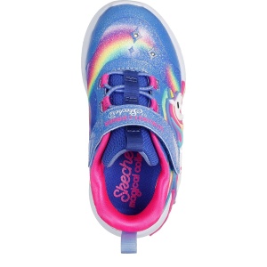 Pantofi sport fete Skechers Unicorn Chaser Blue Multi mărimi 21-26 — vedere de sus