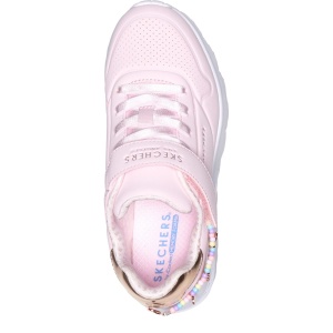 Pantofi sport fete Skechers Uno Lite Roz — vedere de sus