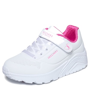 Pantofi sport fete Skechers Uno Lite White mărimi 27-32 — vedere laterală detaliată
