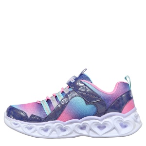 Pantofi sport Skechers Heart Lights Rainbow Lux Navy - Img 3
