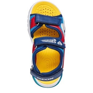 Sandale băieți Geox Sandal Ciberdron B Lt Blue Red — vedere de sus