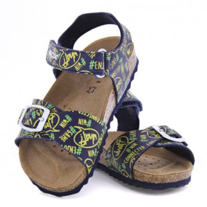 Sandale Baieti Ghita B.B Navy Fluo Yellow - Img 2