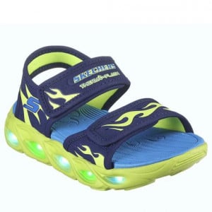 Skechers Sandale Baieti Thermo Splash Hide Tide Navy Lime incaltaminte copii bigstep
