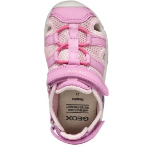 Sandale fete Geox Multy Girl Dk Pink — vedere de sus