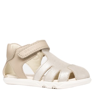 Sandale fete Geox Sandal Steppieup G Beige — vedere în perspectivă