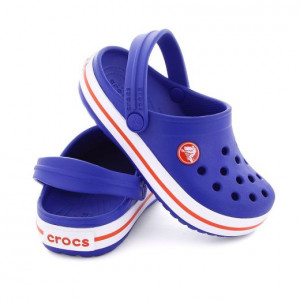 Sandale plaja baieti Crocband K Cerulean Blue Red - Img 3