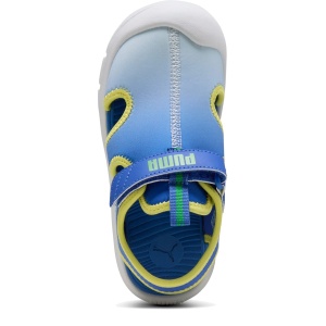 Sandale plajă băieți Puma Fun Racer Come On PS Royal - vedere de sus și talpa - 404950/01