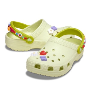 Papuci fete Crocs Friendship Bracelet Frothy Green încălțăminte copii bigstep