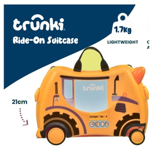 Valiza copii Trunki Glide Doug Yellow - TRU-SUI-WW-DY-CW - unghi 3