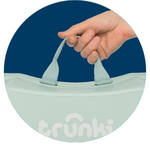 Valiza copii Trunki Glide Solid Green - TRU-SUI-WW-SG-CW - unghi 4