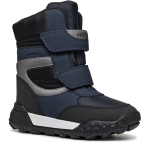 Apreschi impermeabil băieți Geox Trekkyup Boy B Abx Navy Silver