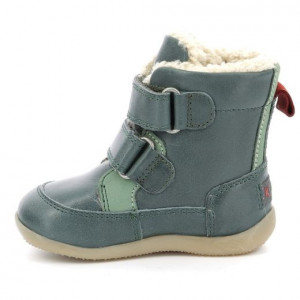 Kickers Cizme imblanite baieti 909770 Bamakratch Vert Fonce