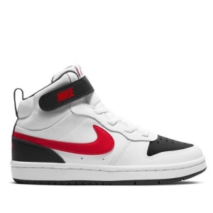 Ghete baieti CD7783 Court Borough Mid White Red Black
