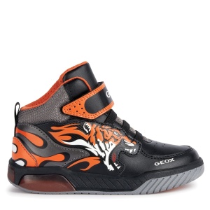 Ghete băieți Geox J Inek B.C Black Orange