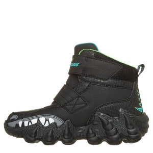 Ghete băieți Skechers Skech-O-Saurus Lights Black — vedere din față