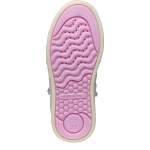 Ghete fete cu luminițe Geox J Skylin Girl Pink — talpa